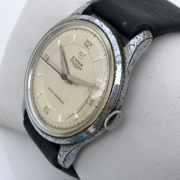 Cyma Triplex Vintage Rare Men Watch Swiss Made - Picture 2 of 8